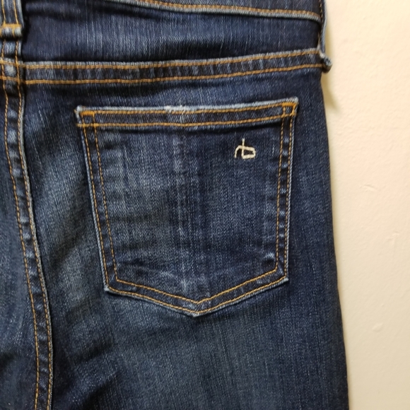Rag & Bone Jeans Capri Distressed Dark Shredded 25 - Picture 11 of 13